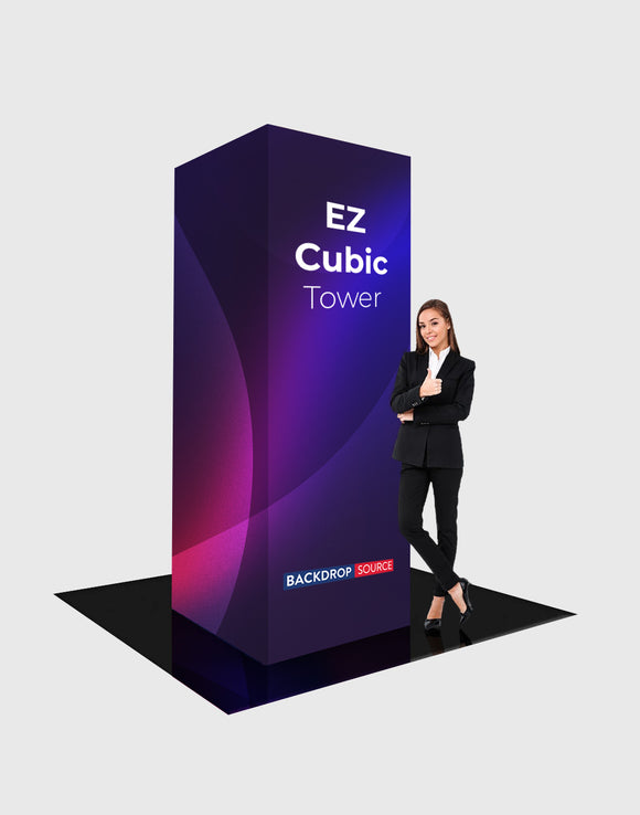 EZ Cubic Tower Fabric Display