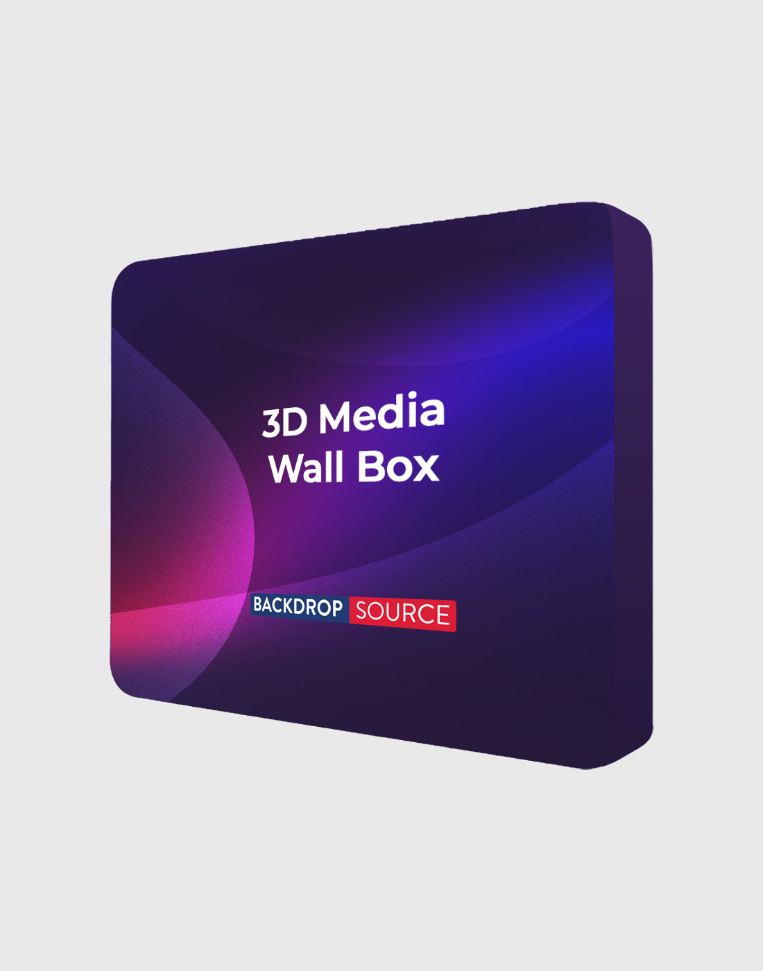 3D Wall Box Tension Fabric Media Display