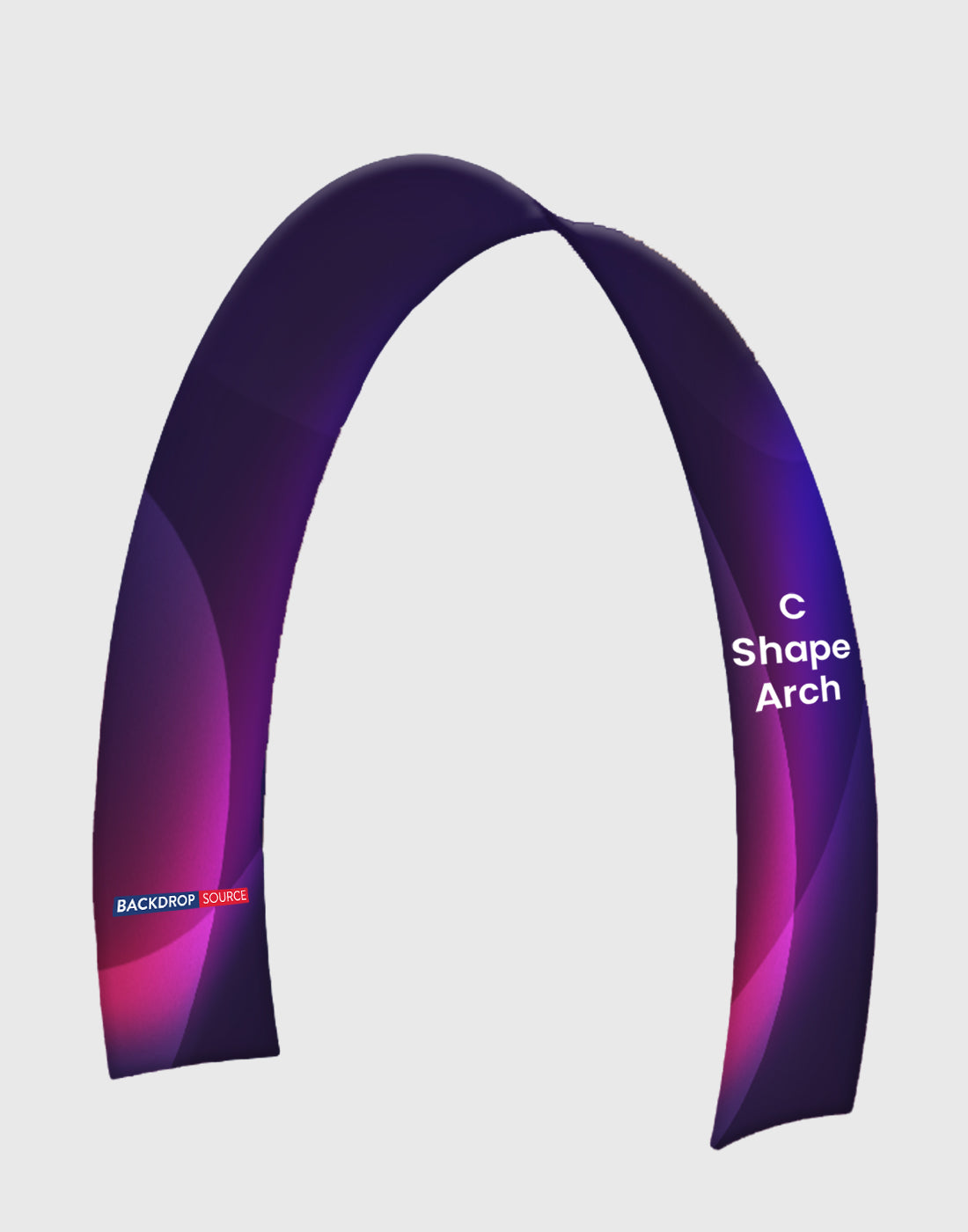 C Shape Tension Fabric Arch - 3m