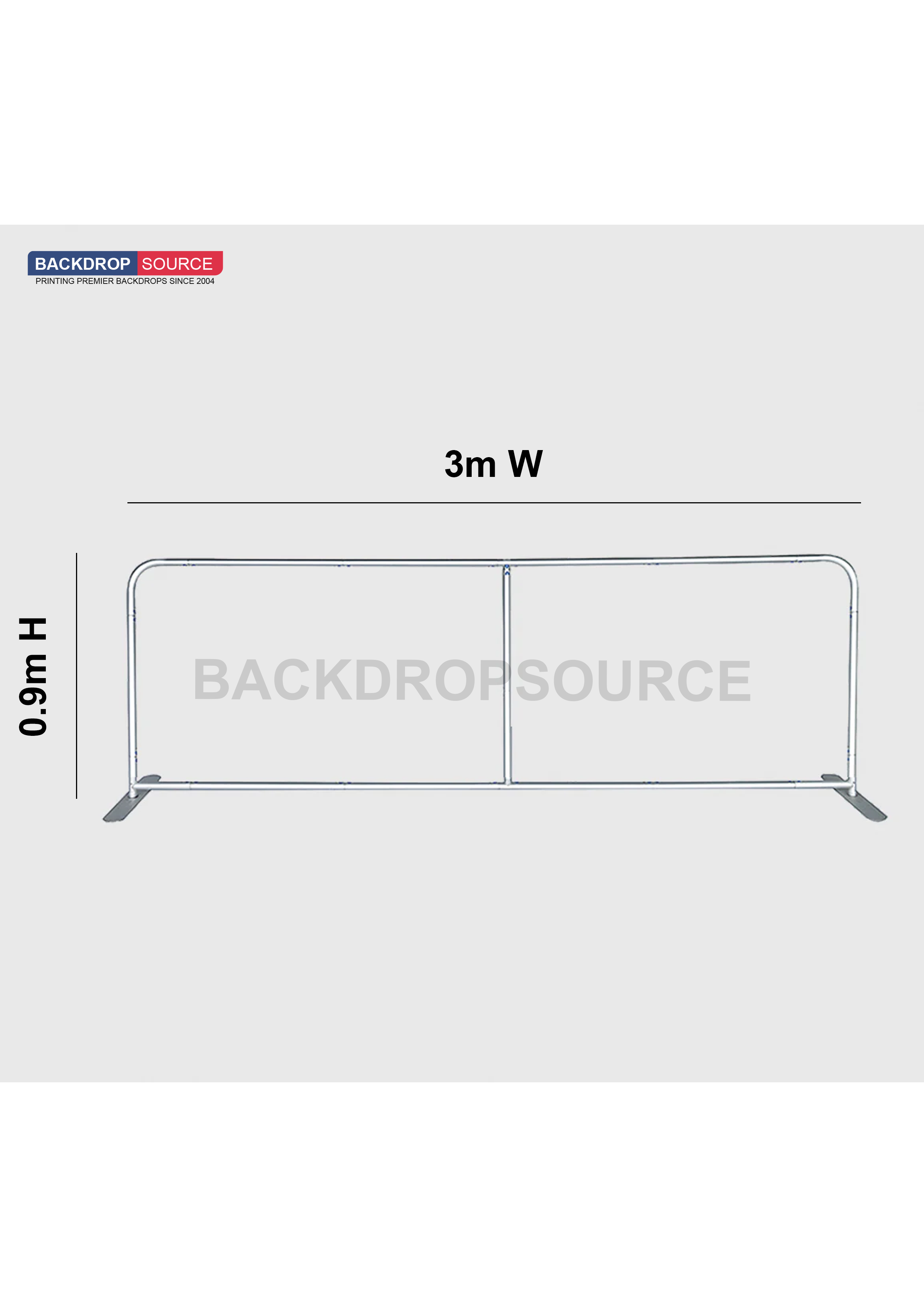 Straight Tension Fabric Backdrop Media Wall - small