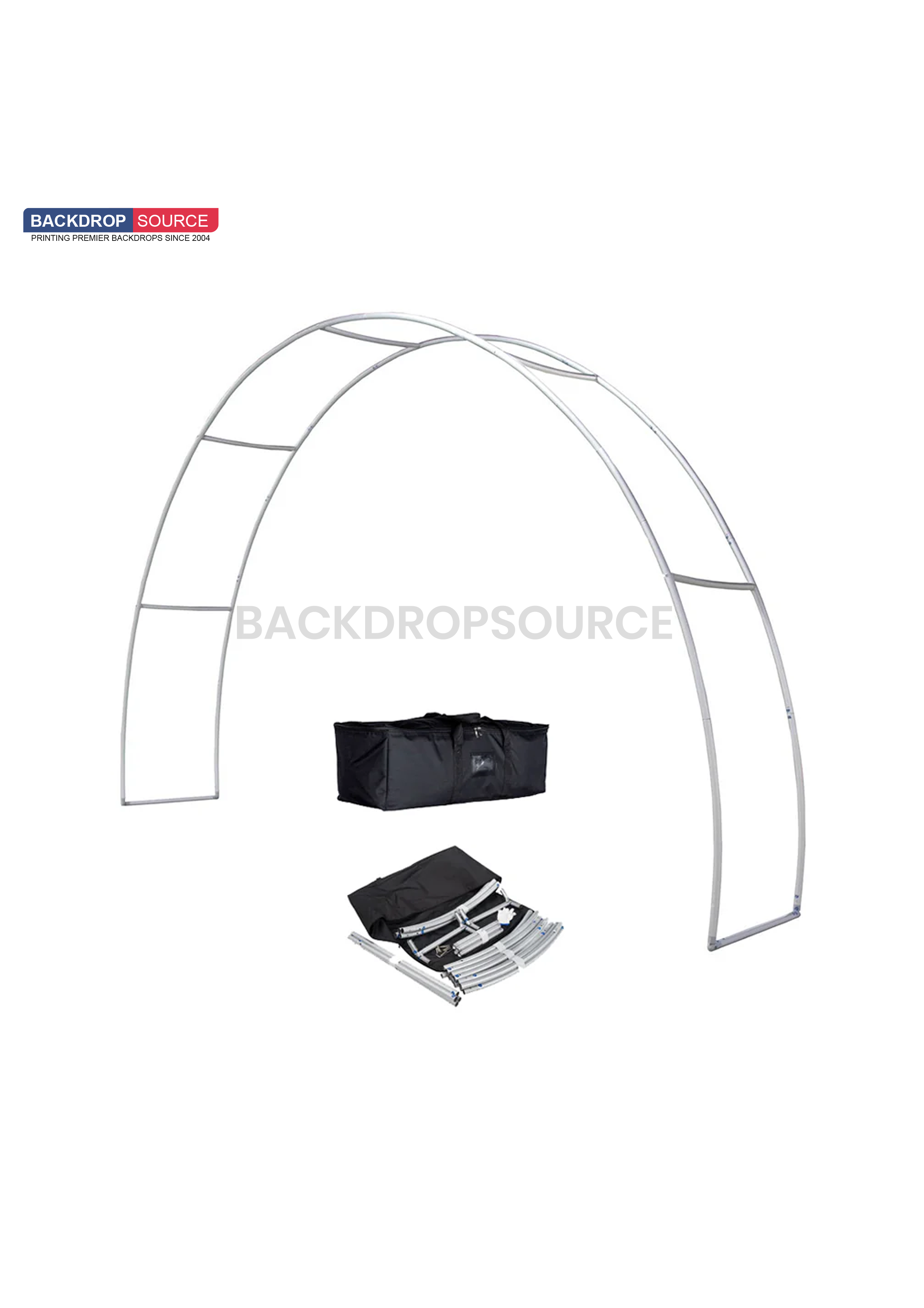 C Shape Tension Fabric Arch - 3m