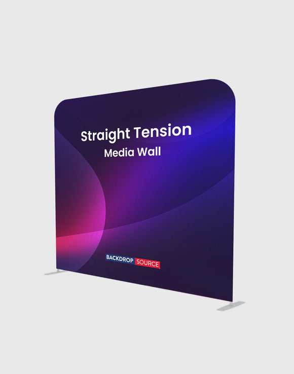 Straight Tension Media Wall Backdrop