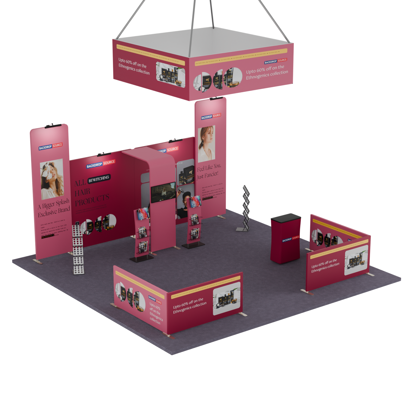 Modular Booth Kits 20ft x 20ft - Model 07