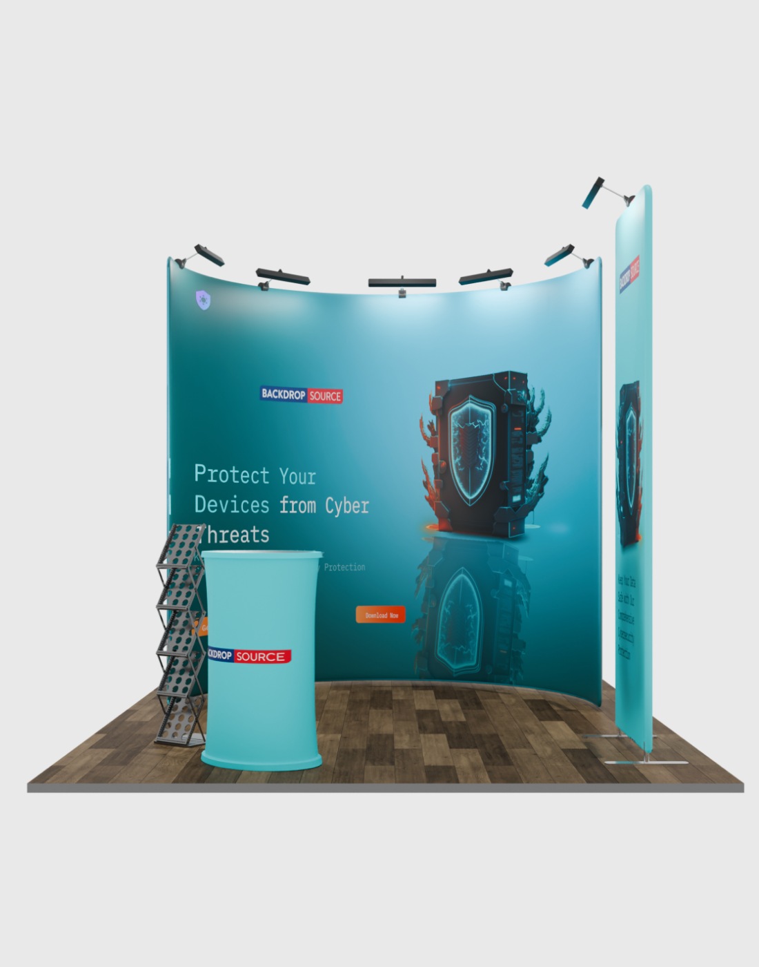 Modular U Shaped Exhibition Kit for 10ft Wide Booths