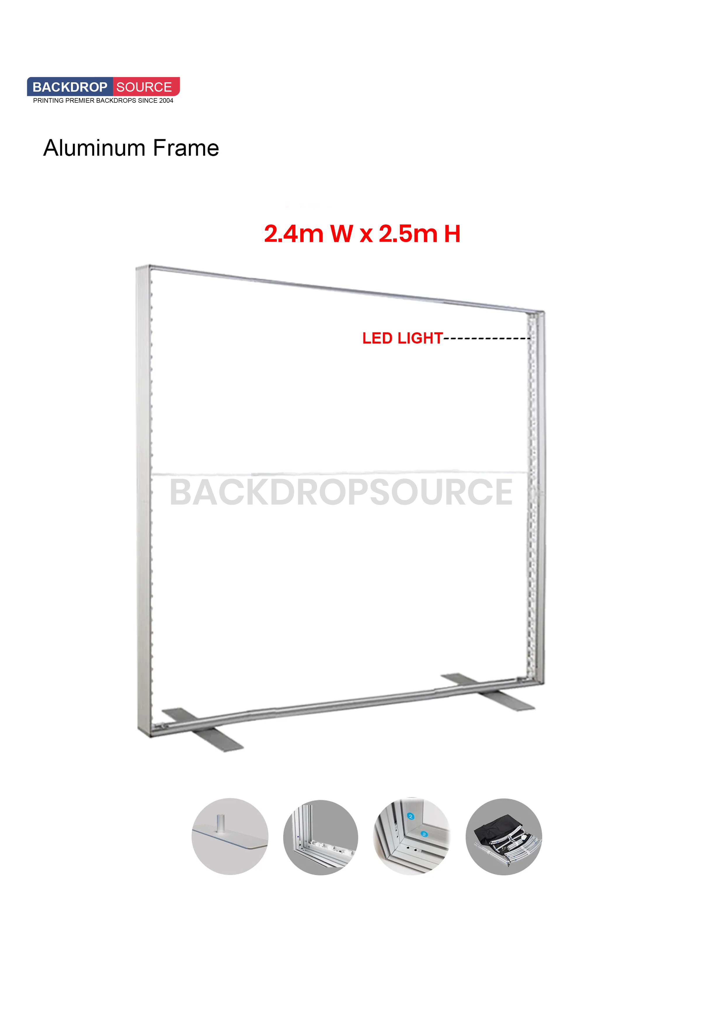 SEG Fabric LED Light Box - 2.4m x 2.5m