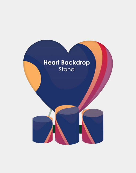 Heart Stand with Plinth - Backdropsource