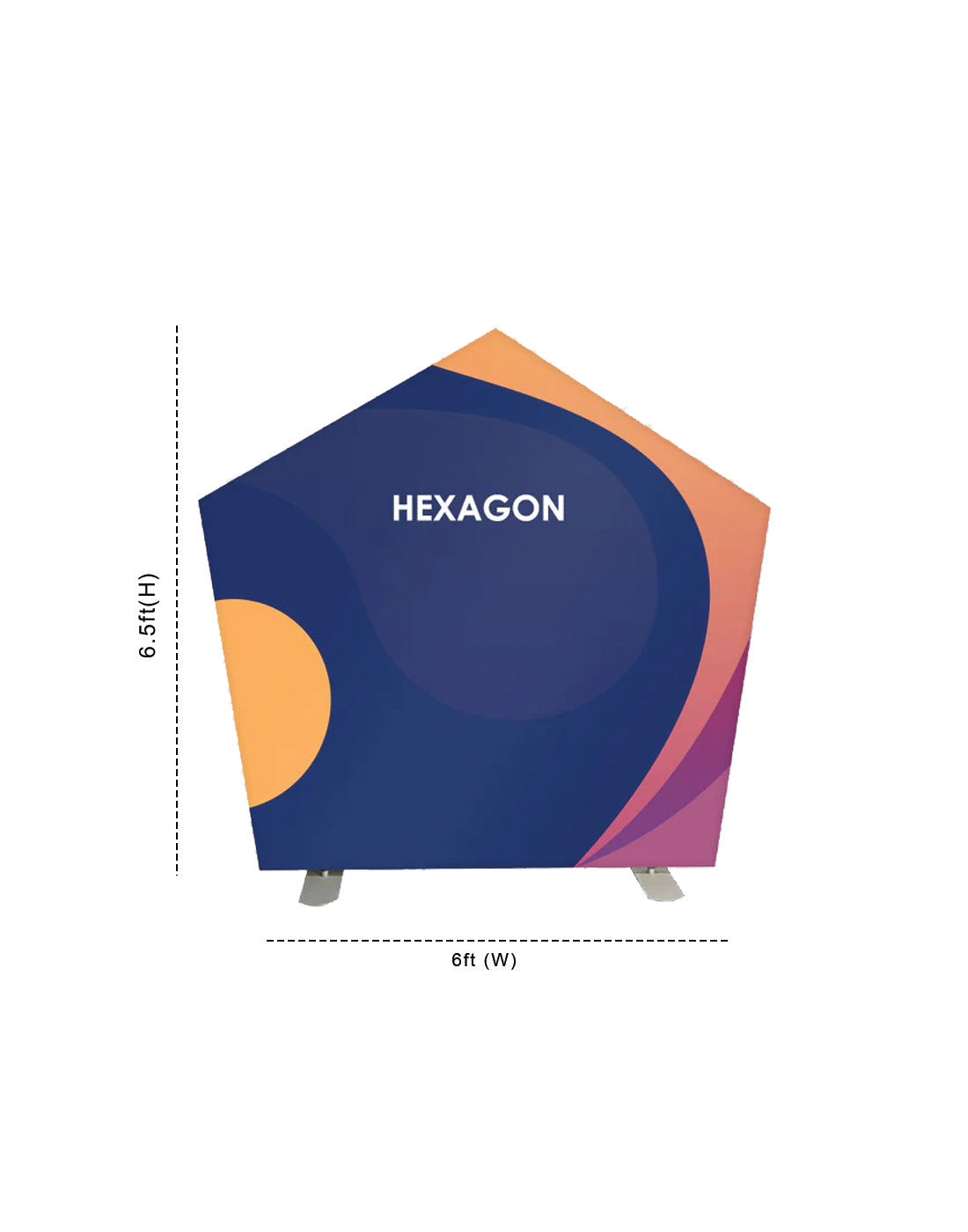 Hexagon Stand Backdrop - Backdropsource